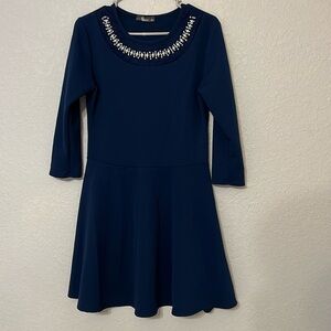XL navy blue dress